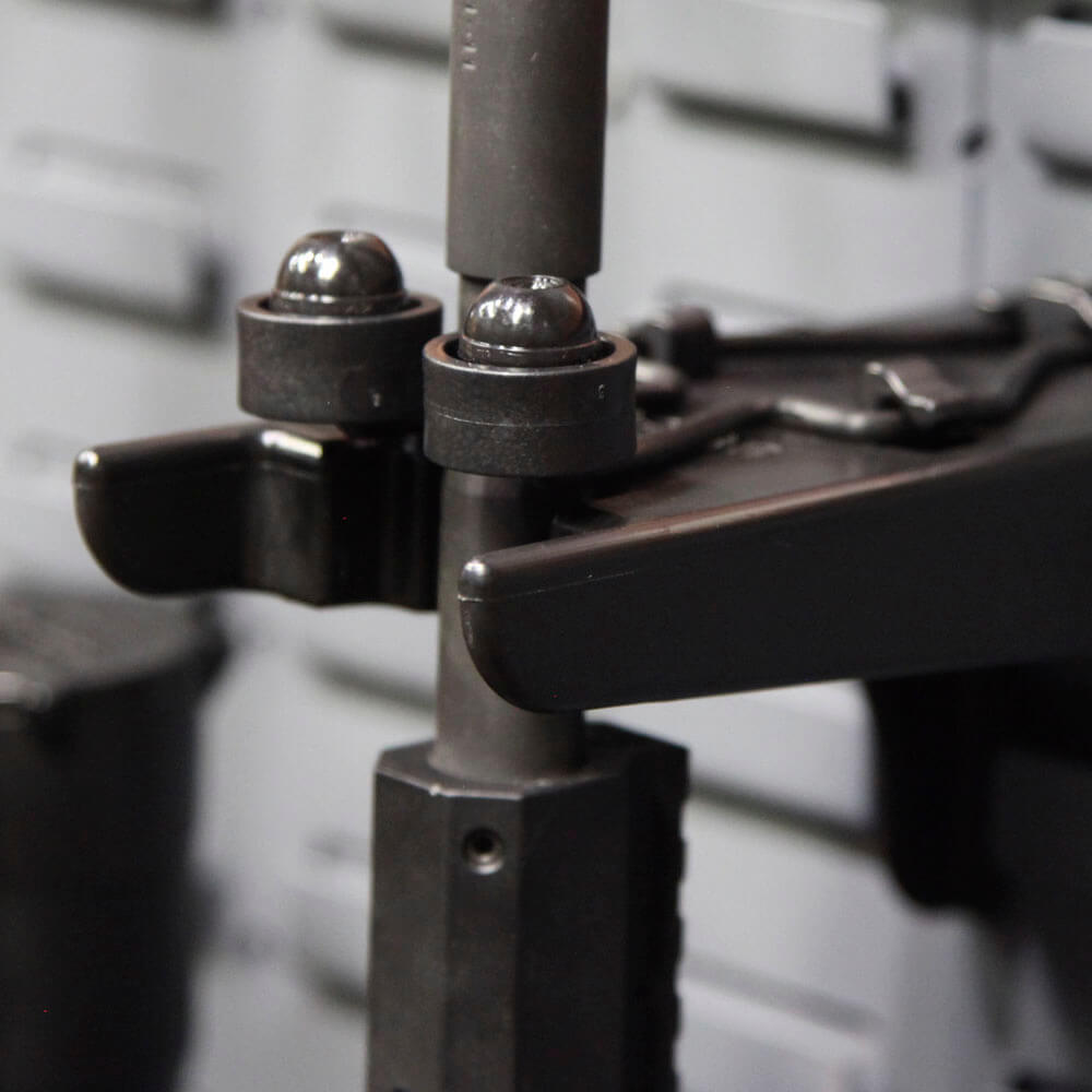 Snap Grip cradle holding rifle