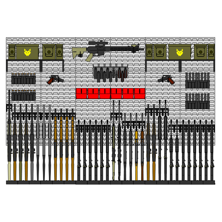 Gun Wall / Vault / Armory Kit #4