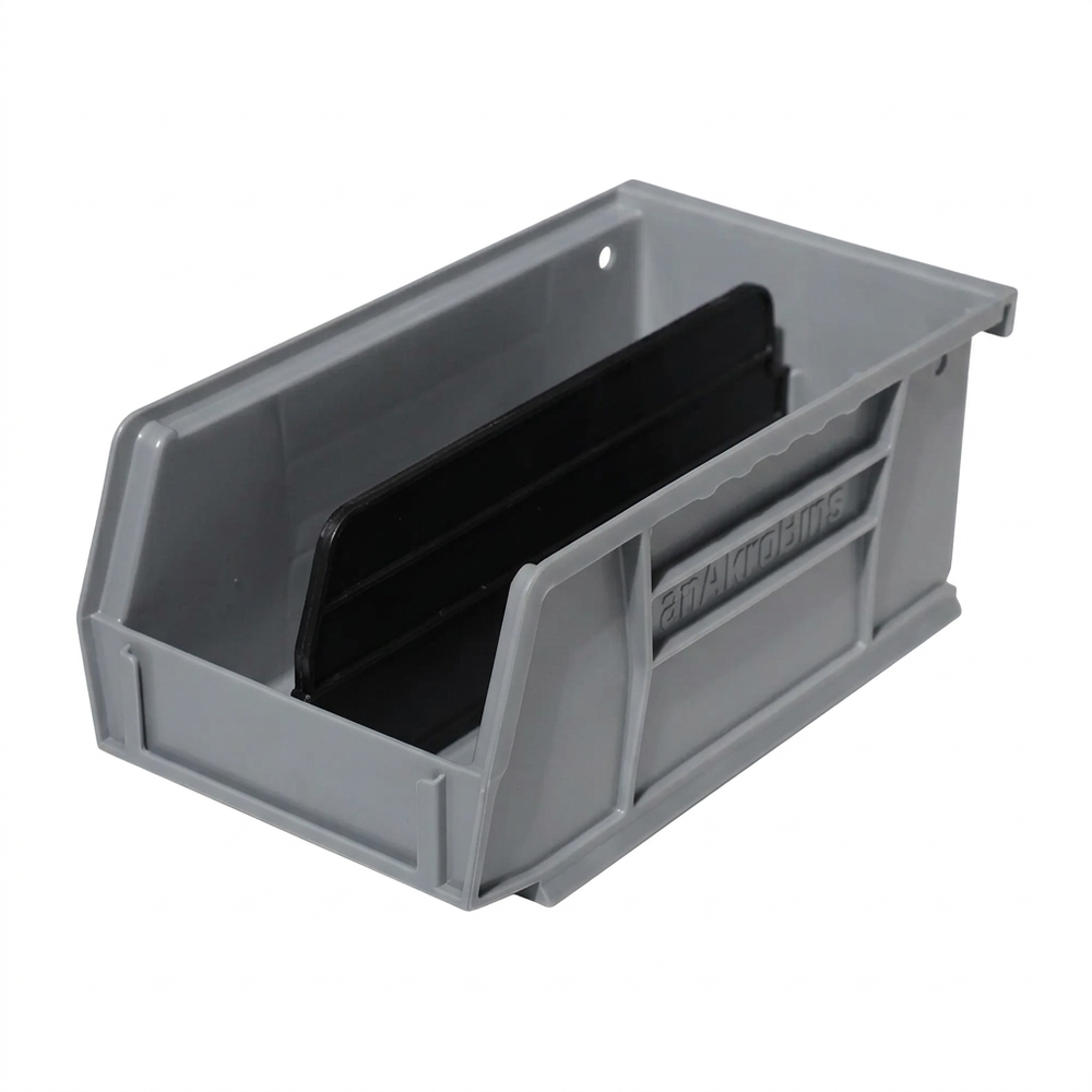 Isolated gray medium bin