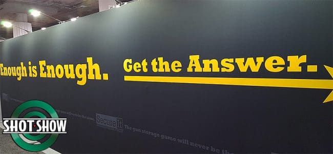 SecureIt booth at Shot Show