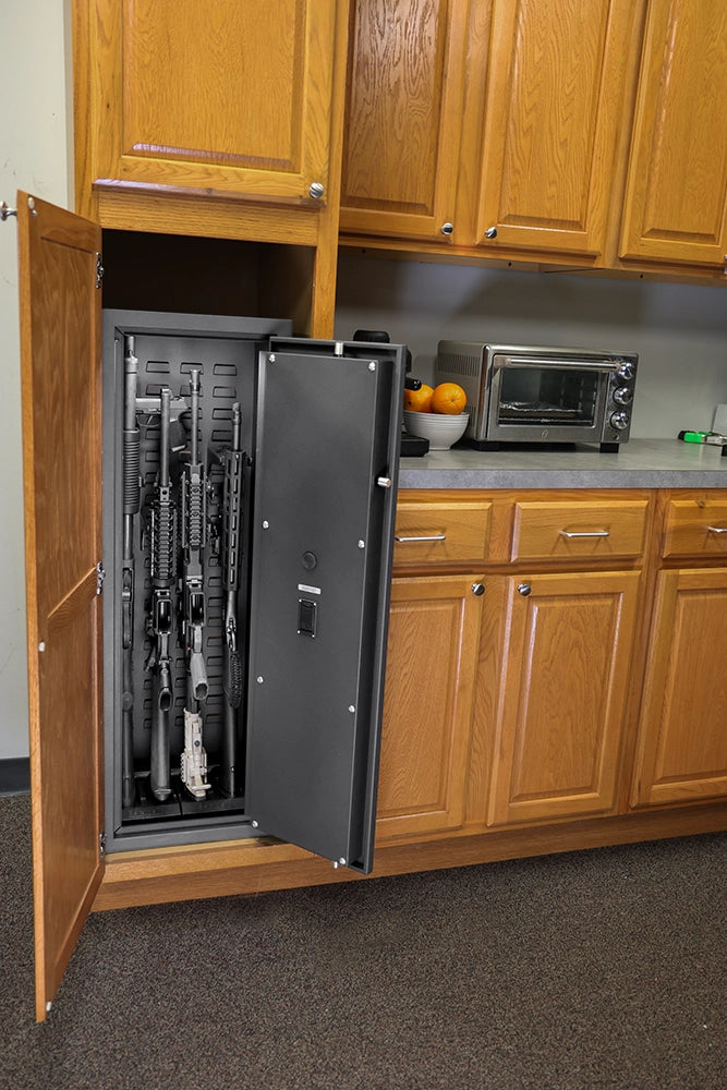 Fast Box 42 gun safe installed in kitchen
