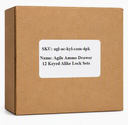 Agile Ammo Drawer 12  Keyed Alike Lock Sets - 4 locks with 8 keys