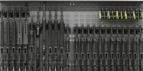 SecureIt High Density Weapon Storage; SecureIt vs space savers; military or police high density pack out on CradleGrid system