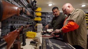 workbench in gun room