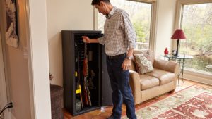 Agile ultralight gun safe storage