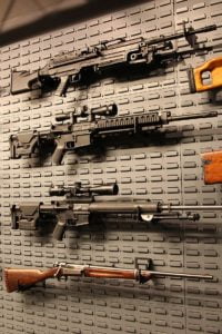 gun wall rifle mount storage