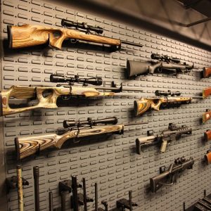 gun wall rifle mount storage