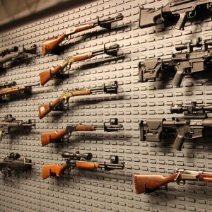 gun wall rifle mount storage