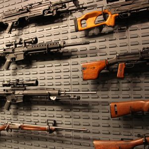 gun wall rifle mount storage