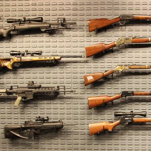 gun wall rifle mount storage