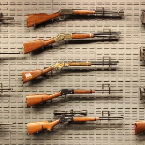 gun wall rifle mount storage