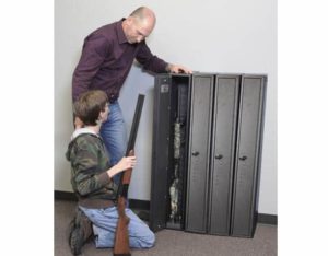 Fast Box gun safe vertical storage