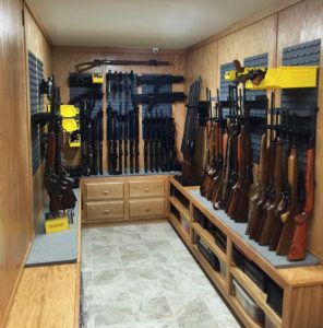 large storage panels for gun room