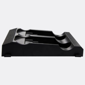two rifle stock base storage