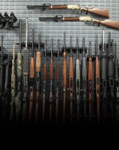 gun wall rifle storage
