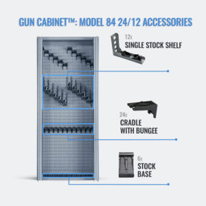 Model 84 24/12 gun cabinet with accessories