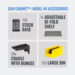 Model 84 gun cabinet accessories