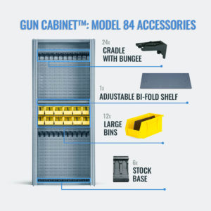 Model 84 gun cabinet with accessories