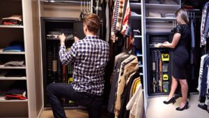 Agile ultralight gun safe closet storage