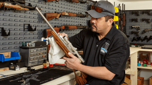 gun maintenance in gun room