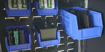 storage bins inside gun safe