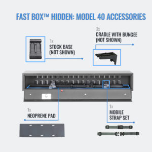 Fast Box Model 40 gun safe with accessories