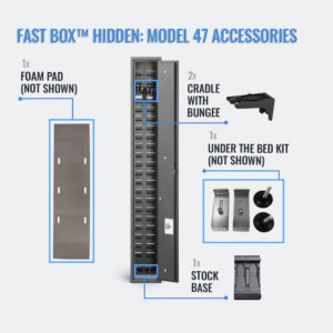 Fast Box Model 47 gun safe with accessories