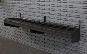 rifle and gear storage shelves