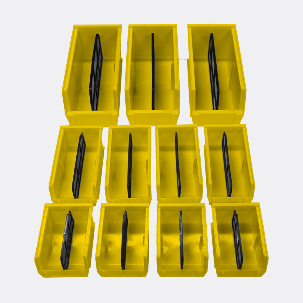 yellow storage bin kit
