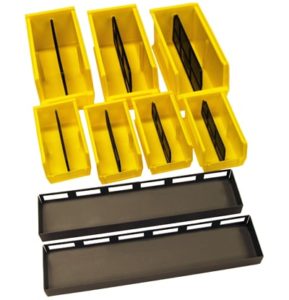 storage bin and metal tray kit