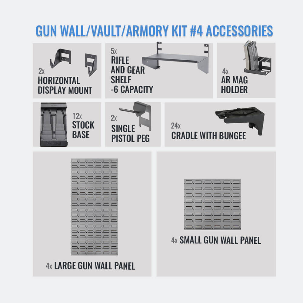 Gun Wall Kit #4 accessories