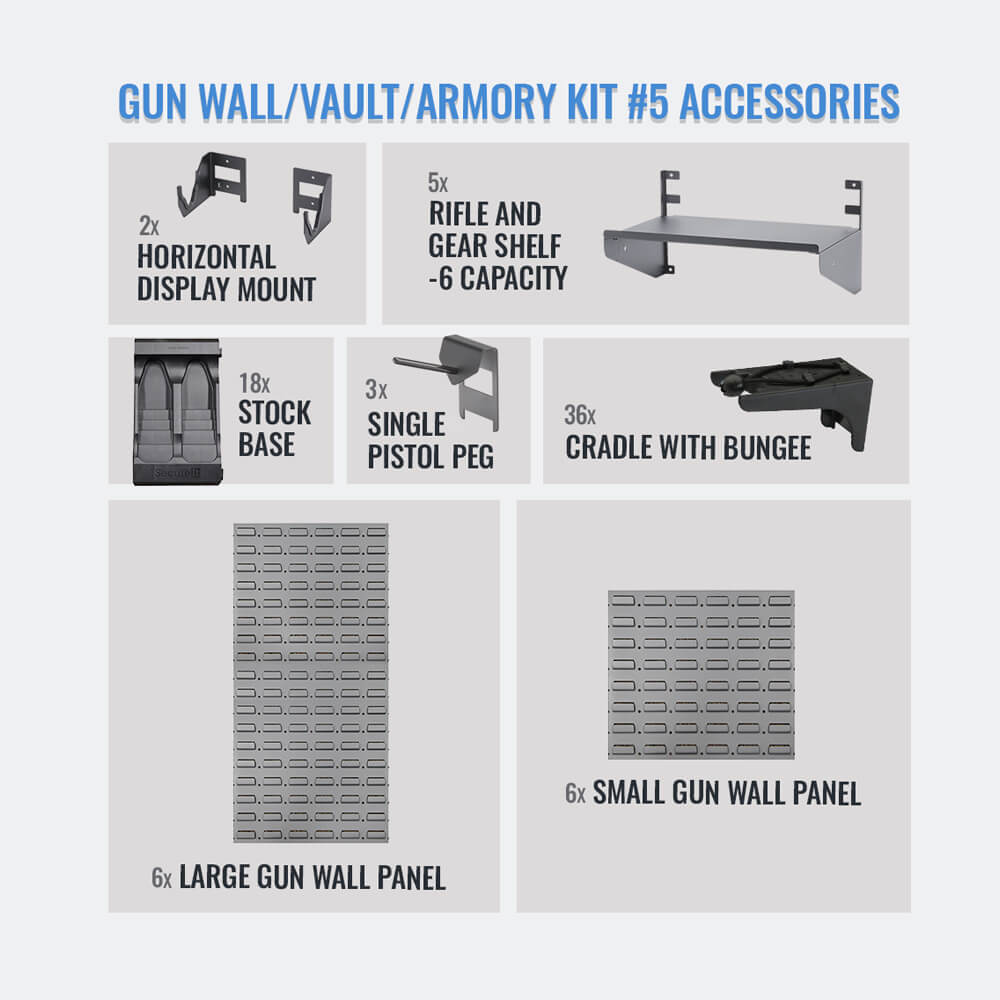 Gun Wall Kit #5 accessories