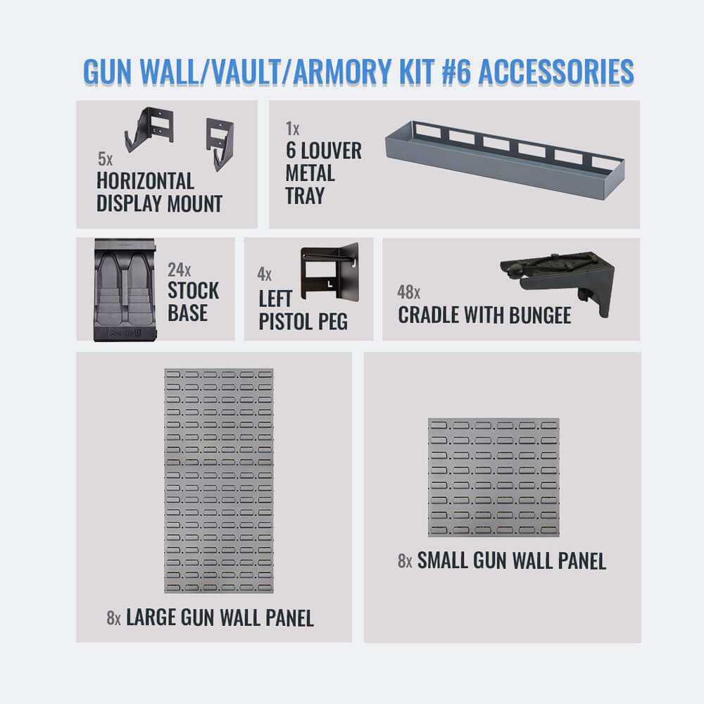 Gun Wall Kit #6 accessories