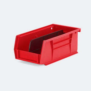 red medium storage bin