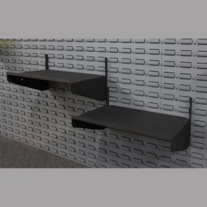 rifle and gear storage shelves