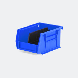 blue small storage bin