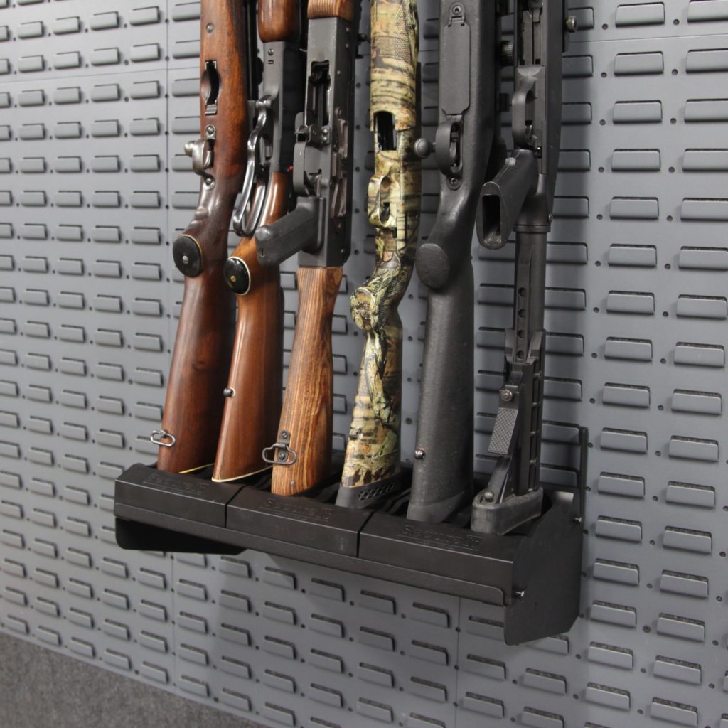 rifle and gear storage shelf