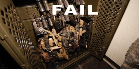 spacesaver weapon rack fail