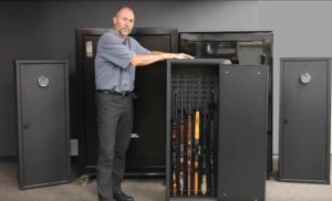 Tom Kubiniec with SecureIt gun safes