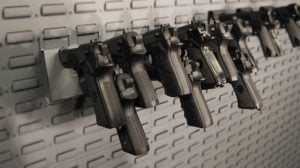 pistol storage rack
