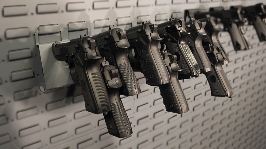 Gun Wall - High Density Handgun Storage
