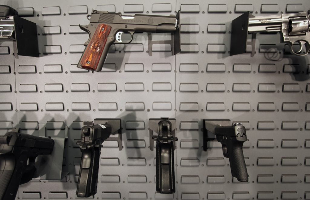Gun Wall - Pistol and Revolver Storage Options