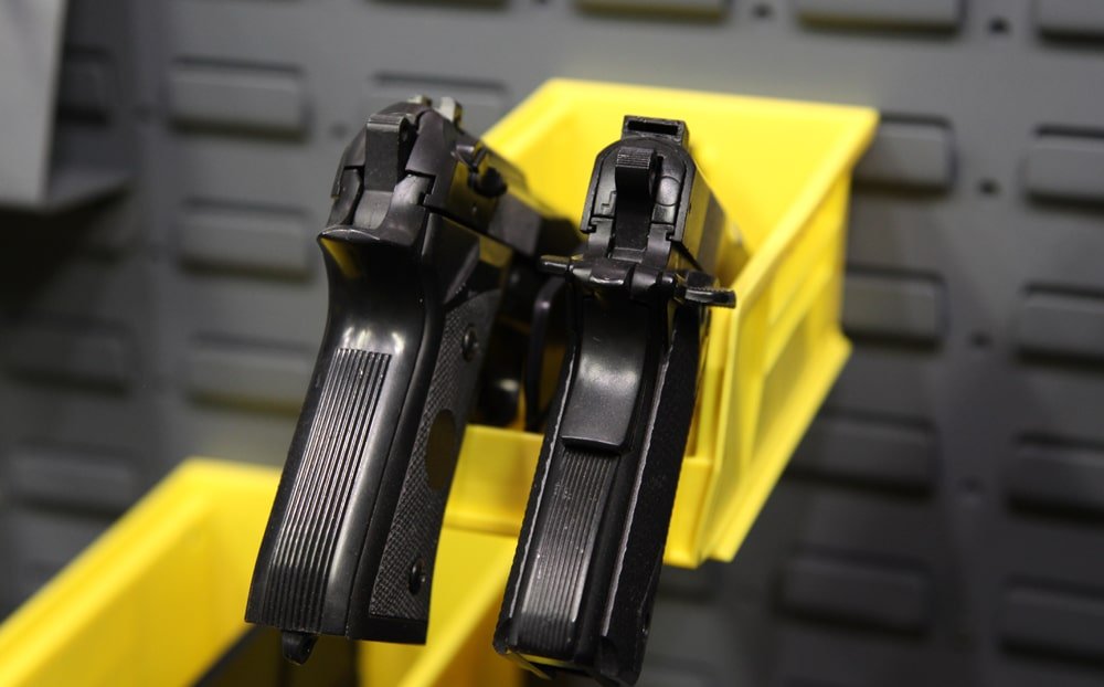 Gun Wall - Handgun Bin Storage