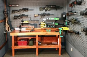 gun room workbench