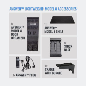 Answer Lightweight Model 8 gun safe accessories