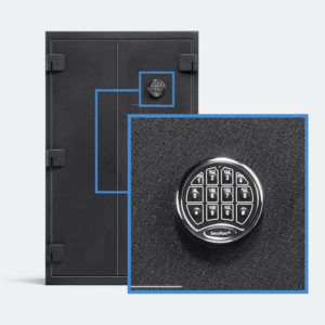 Answer Lightweight Model 12 gun safe keypad
