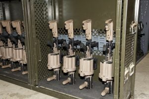 weapon storage at military armory