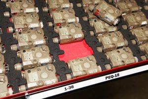gear storage at military armory