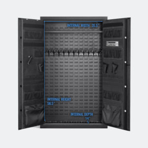 Answer Lightweight Model 12 gun safe internal dimensions