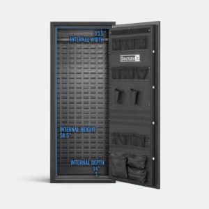 Answer Lightweight Model 8 gun safe internal dimensions